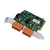 2-port Isolated Protection CAN Universal PCI Card with 5-pin Screw Terminal Connector (RoHS)ICP DAS